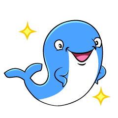 Glitter Cute Whale