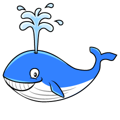 Smiling Blue Whale