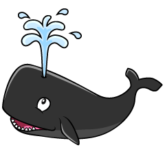 Smiling Sperm Whale