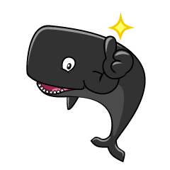 Thumbs up Sperm Whale