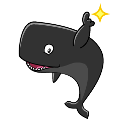 Posing Sperm Whale