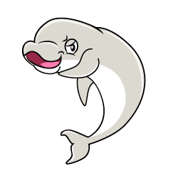 Grinning Beluga Whale