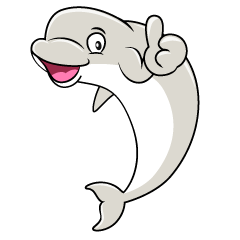 Thumbs up Beluga Whale