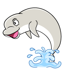 Glitter Beluga Whale