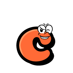 Grinning c