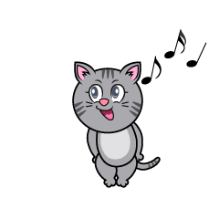 Singing Gray Tabby