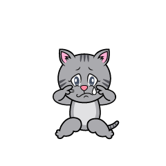 Sad Gray Tabby