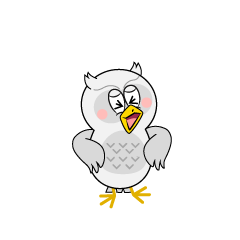 Laughing White Owl