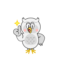 Thumbs up White Owl