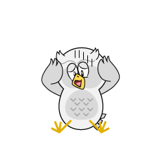 Depressed White Owl