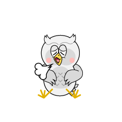 Relaxing White Owl