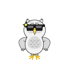 Cool White Owl