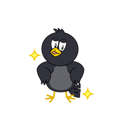 Glitter Crow