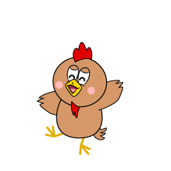 Smiling Brown Chicken
