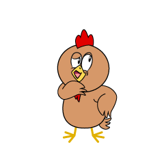 Thinking Brown Chicken