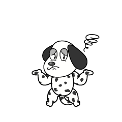 Troubled Dalmatian