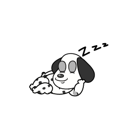 Sleeping Dalmatian