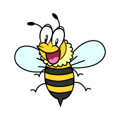 Surprised Honey Bee