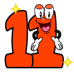 Glitter Number 11