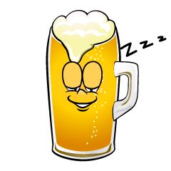 Sleeping Draft Beer