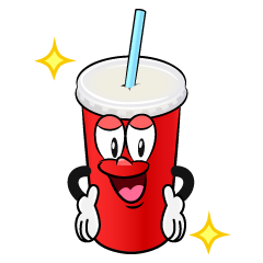 Glitter Soda Cup