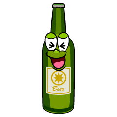 Laughing Beer Bottle