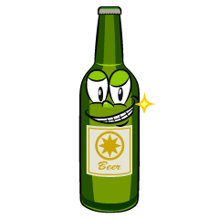 Grinning Beer Bottle