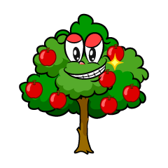 Grinning Apple Tree