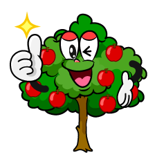 Thumbs up Apple Tree