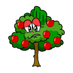 Depressed Apple Tree
