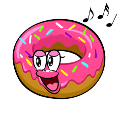 Singing Strawberry Donut