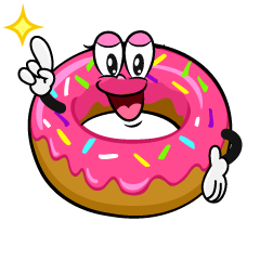 Posing Strawberry Donut