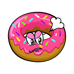 Angry Strawberry Donut
