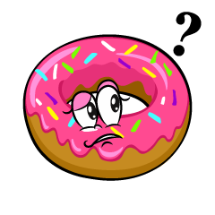Thinking Strawberry Donut