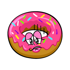Depressed Strawberry Donut