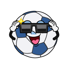 Soccer Ball with Sunglasses