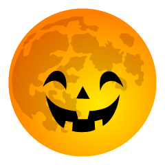 Smiling Halloween Moon
