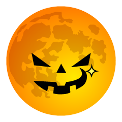 Grinning Halloween Moon