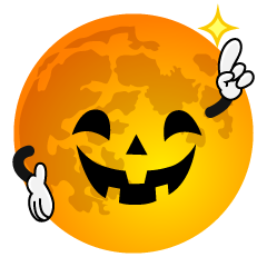 Posing Halloween Moon