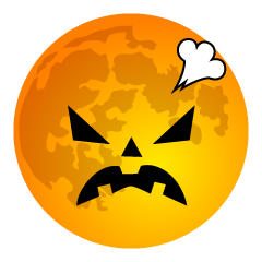 Angry Halloween Moon