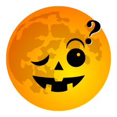 Thinking Halloween Moon
