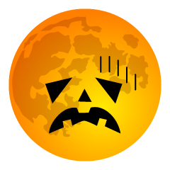 Depressed Halloween Moon