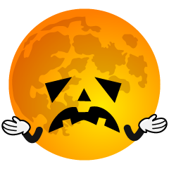 Troubled Halloween Moon