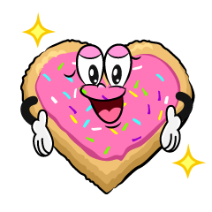 Glitter Heart Cookie