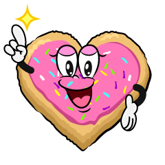 Posing Heart Cookie