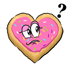 Thinking Heart Cookie