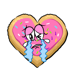 Crying Heart Cookie