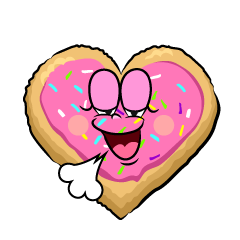 Relaxing Heart Cookie
