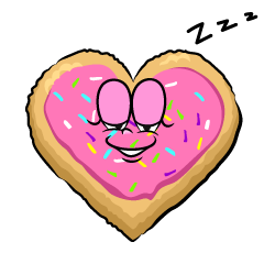 Sleeping Heart Cookie