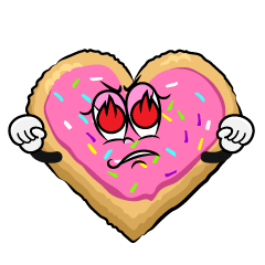 Enthusiasm Heart Cookie